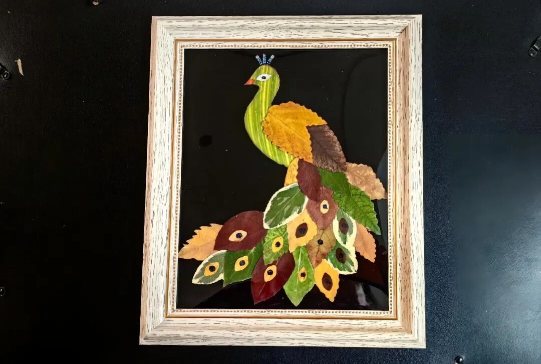 我嘉手工课 | 落叶手作画